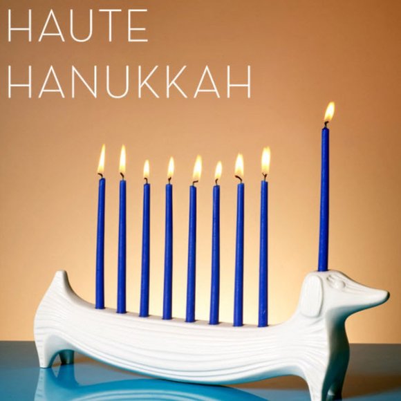 Jonathan Adler Menagerie Dachshund Dog Menorah - Picture 3 of 7